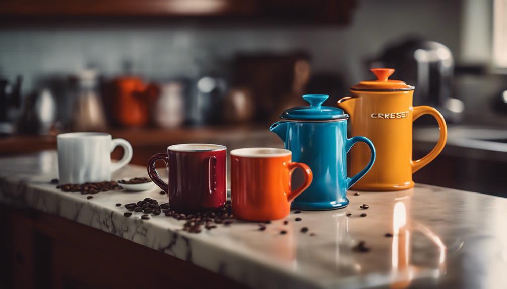 le creuset coffee mugs